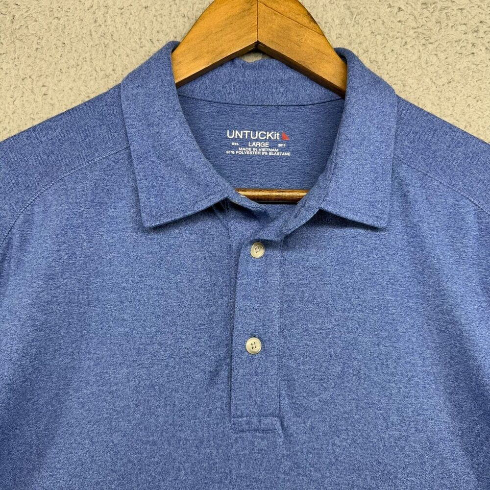 UNTUCKit Blue Polo Shirt